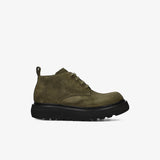 Suede Lace-Up Mid Shoe Olive