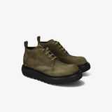 Suede Lace-Up Mid Shoe Olive