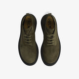 Suede Lace-Up Mid Shoe Olive