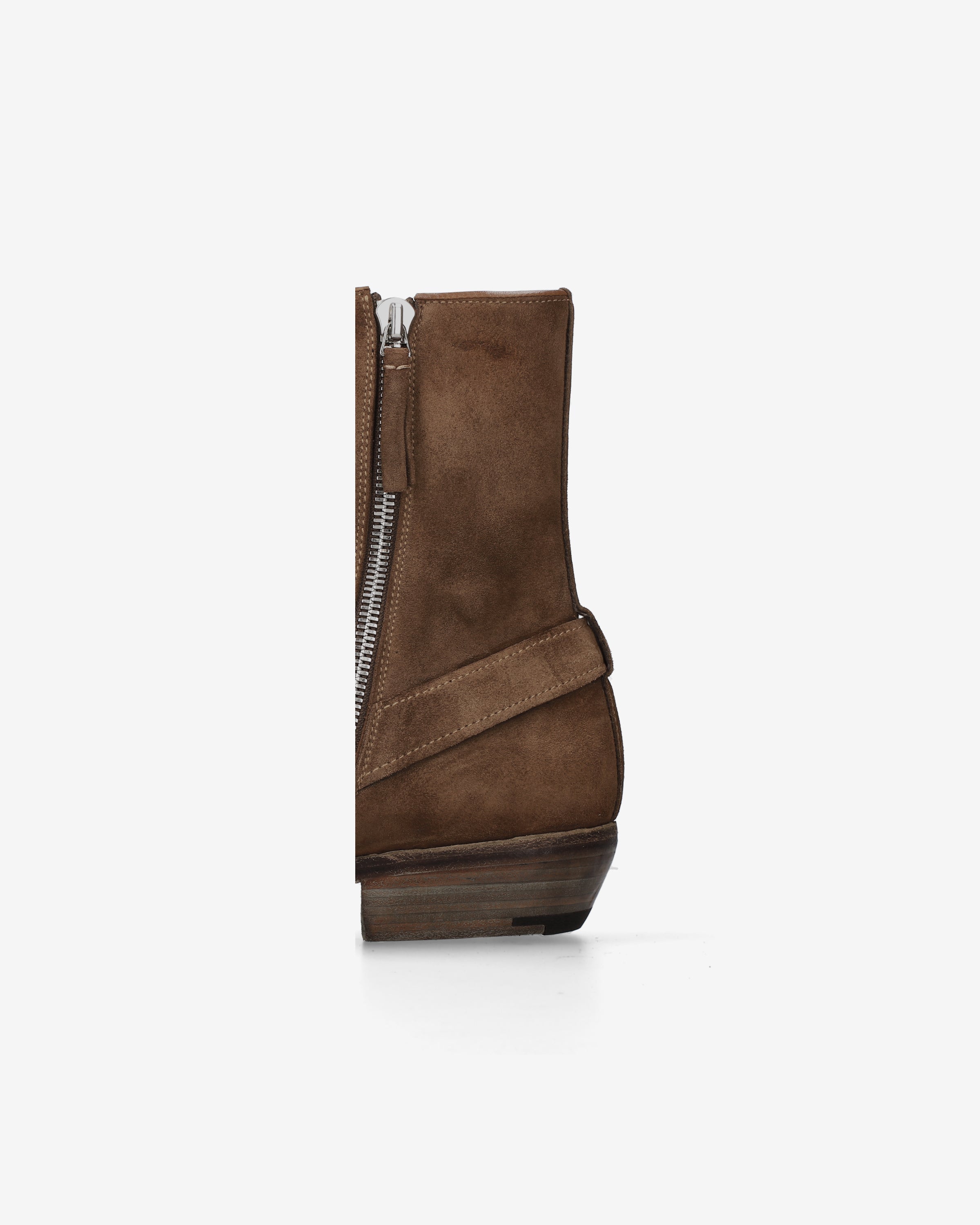 Vintage Biker Ankle Boots Brown