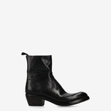 King Leather Ankle Boots Black - Premiata