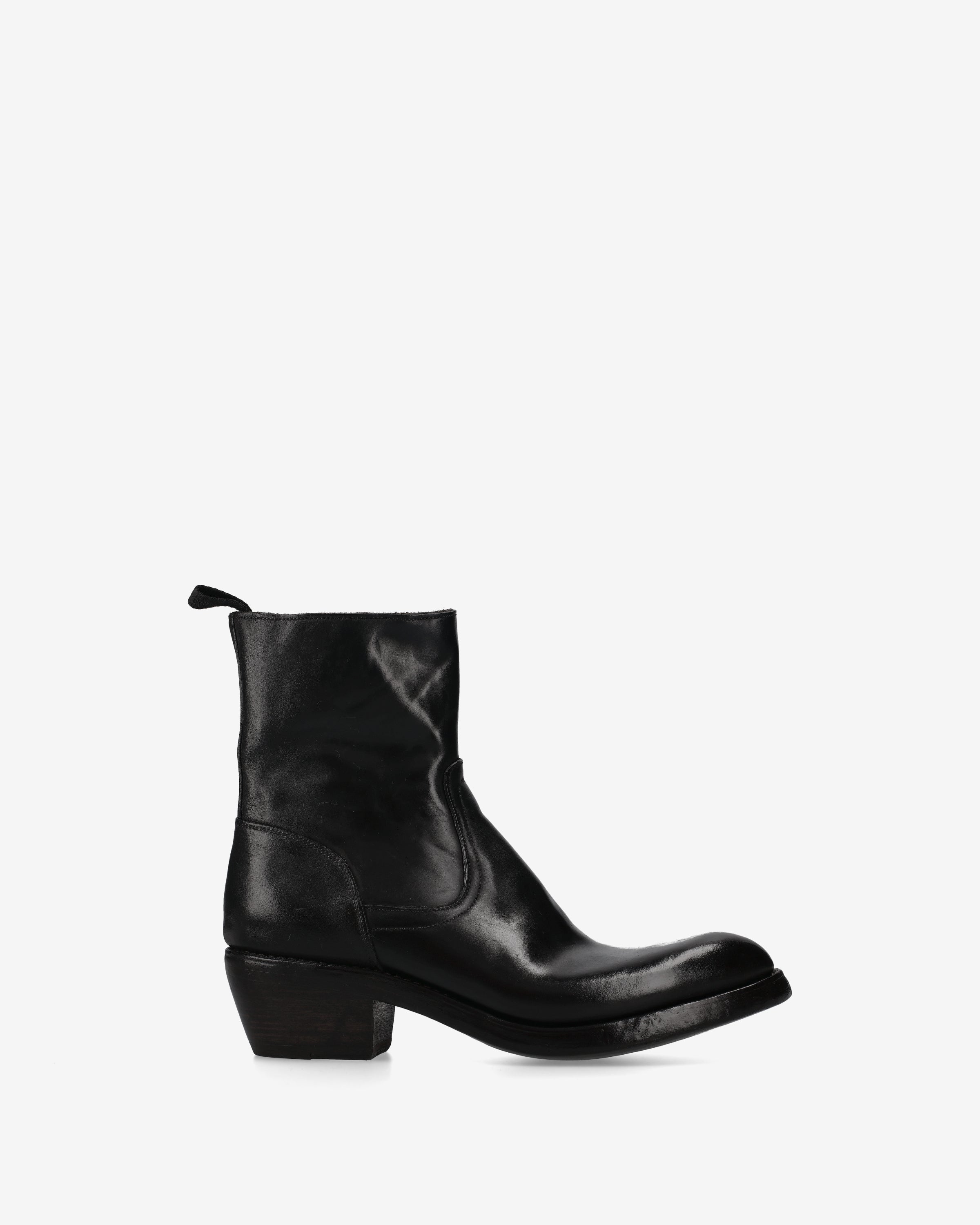King Leather Ankle Boots Black - Premiata