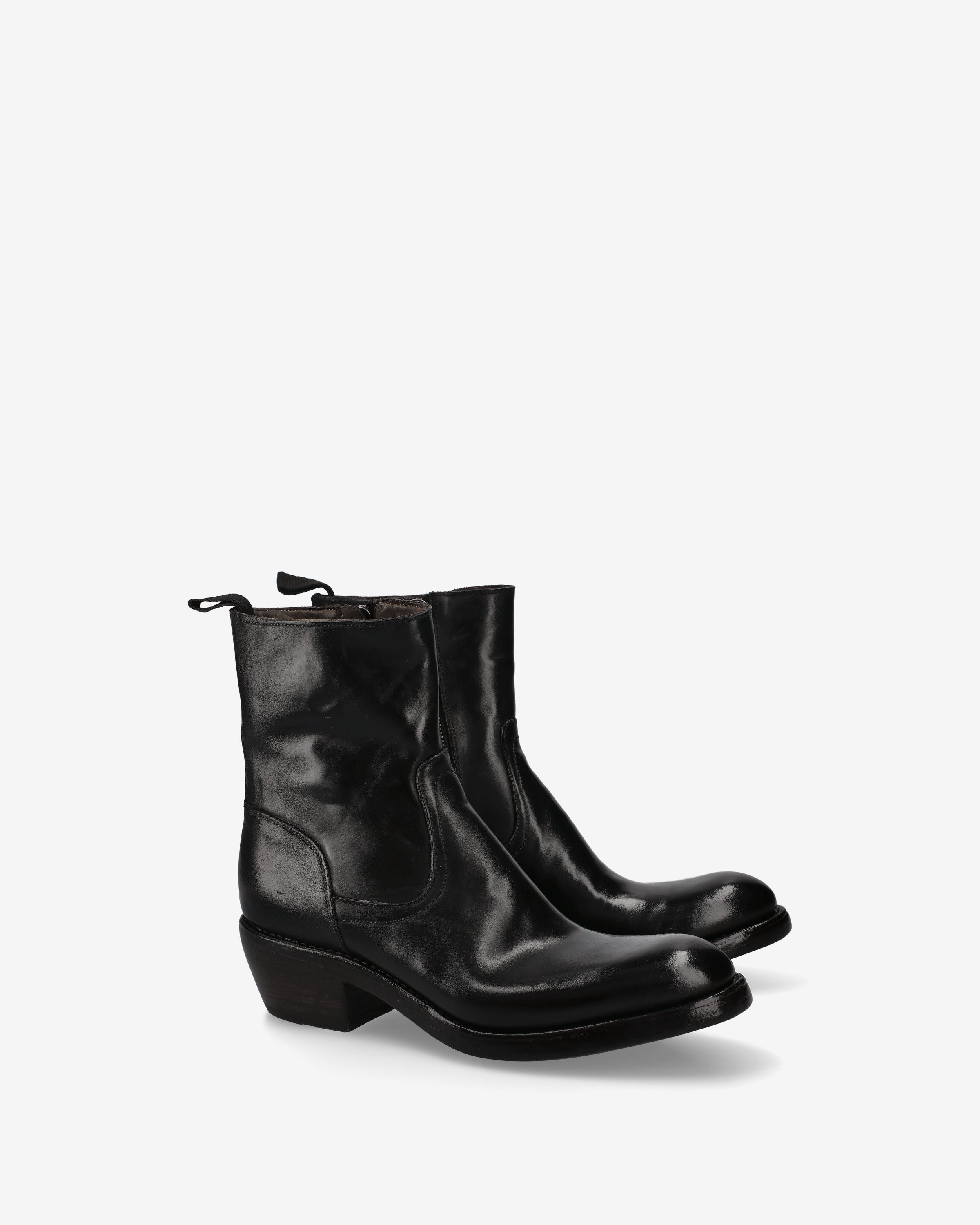 King Leather Ankle Boots Black - Premiata