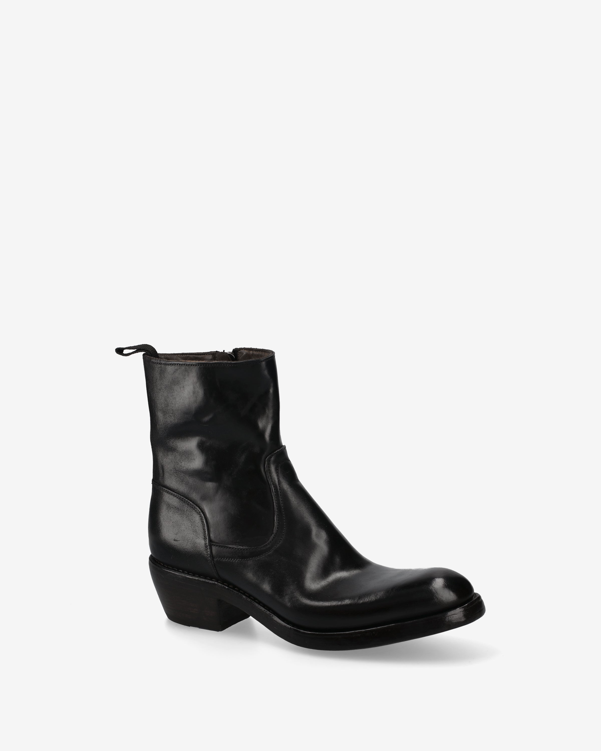 King Leather Ankle Boots Black - Premiata