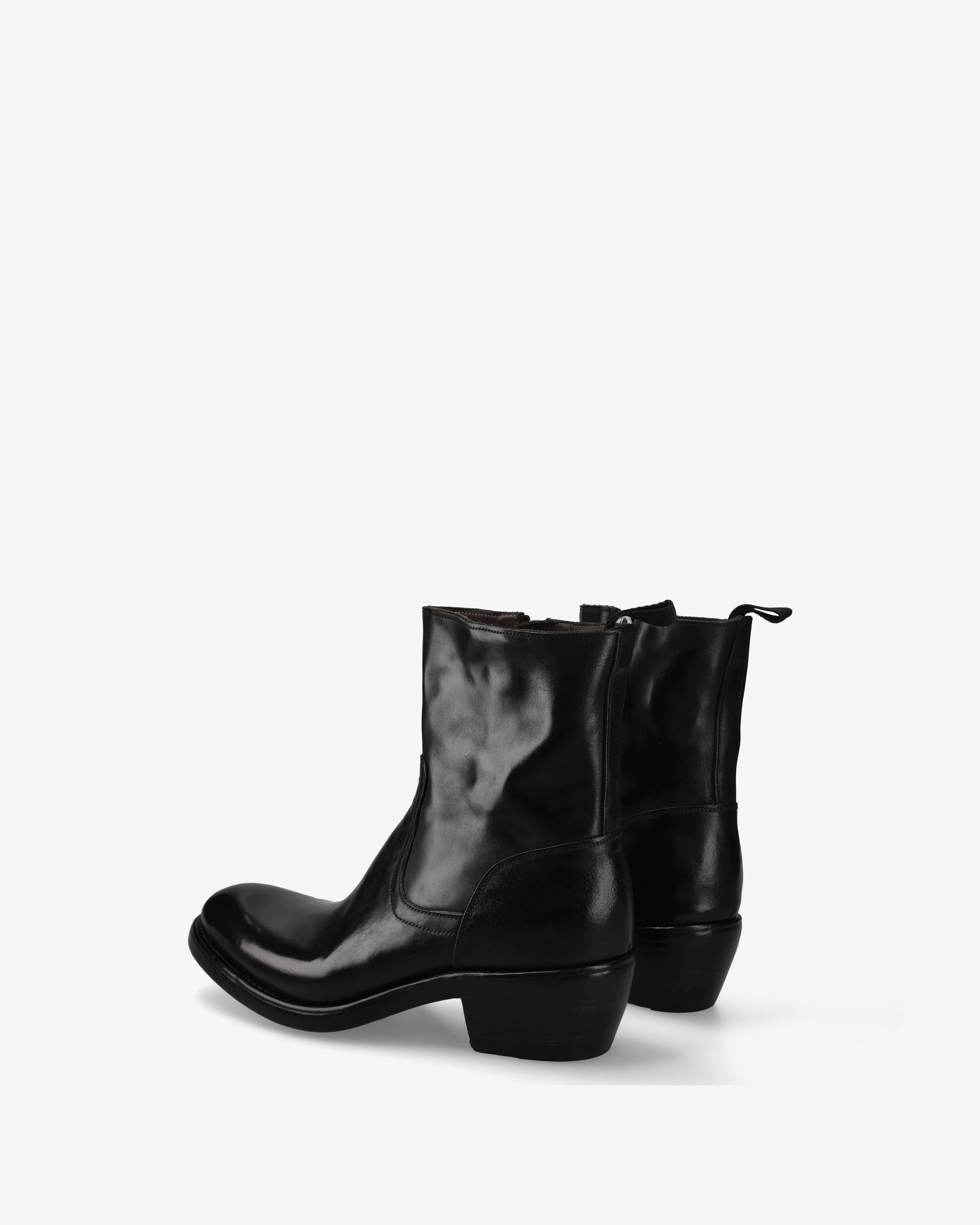 King Leather Ankle Boots Black - Premiata