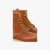 Smooth Leather Moc-Toe Boot Tan