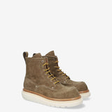 Suede ankle boot