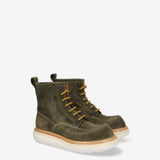 Workwear Suede Ankle Boots Forest