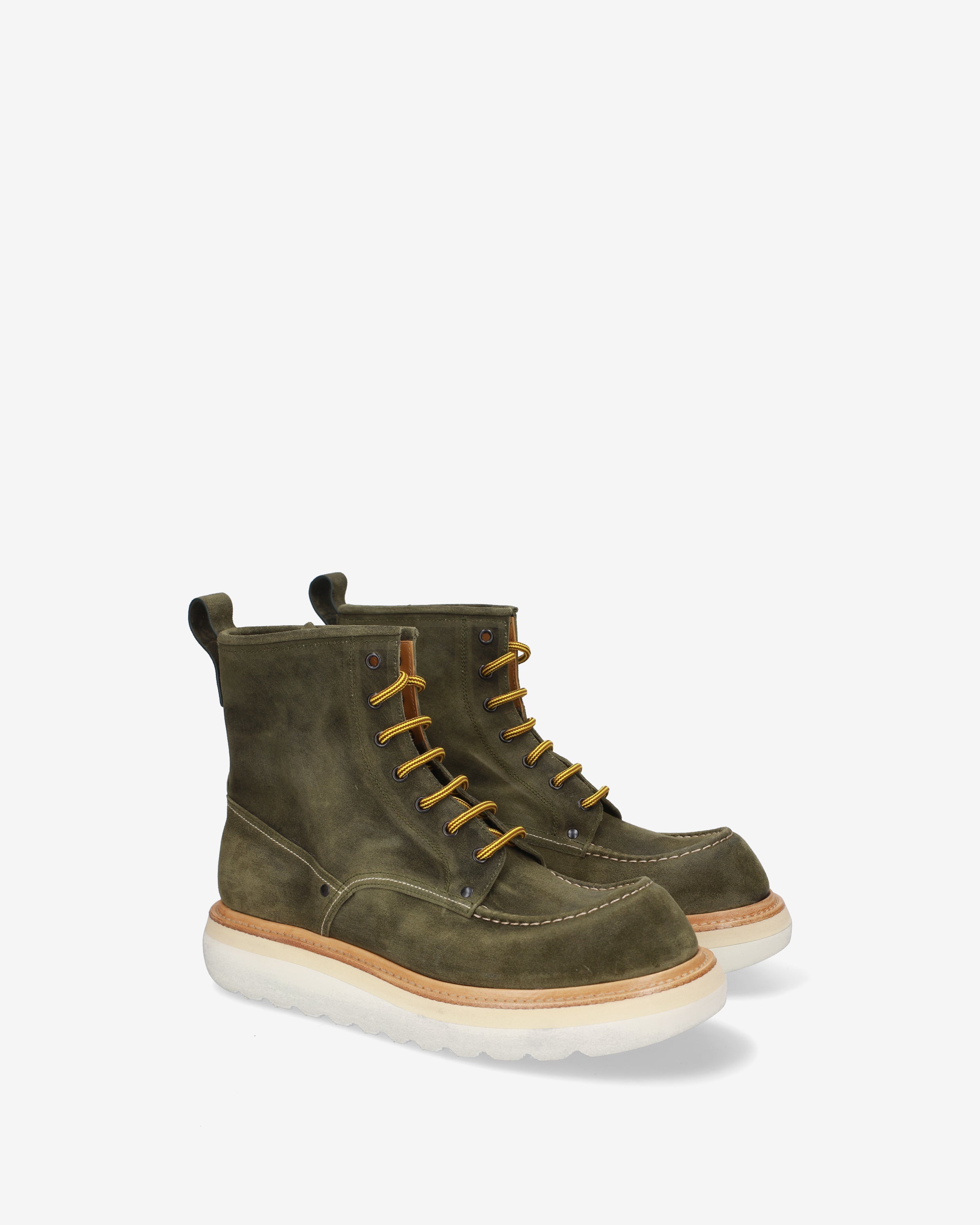 Workwear Suede Ankle Boots Forest