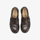 Smooth Leather Buckle Loafer Dark Brown