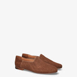Braided suede slippers