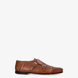 Brown Leather Monk Strap