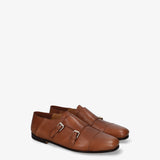 Brown Leather Monk Strap
