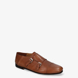 Brown Leather Monk Strap