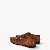 Brown Leather Monk Strap