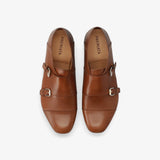 Brown Leather Monk Strap