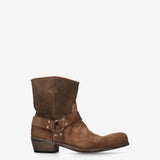 Engineer Suede Boots Cigar