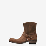 Engineer Suede Boots Cigar