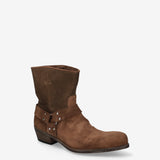 Engineer Suede Boots Cigar