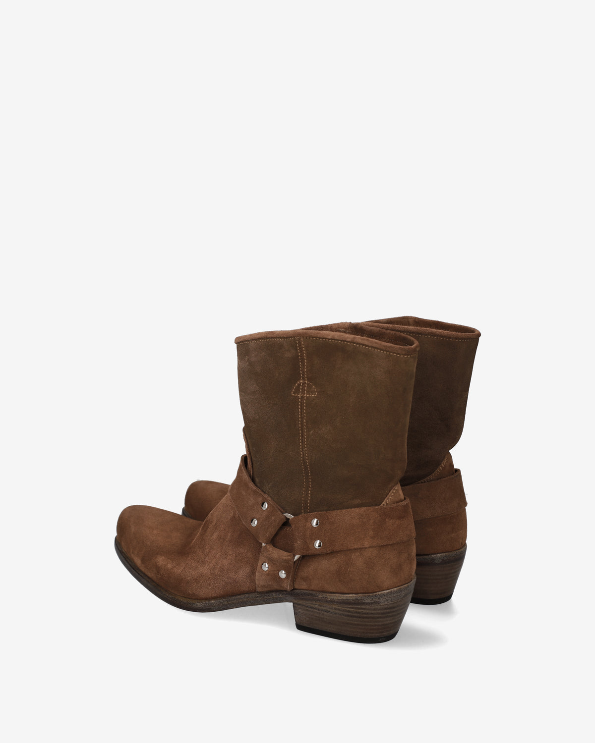Engineer Suede Boots Cigar