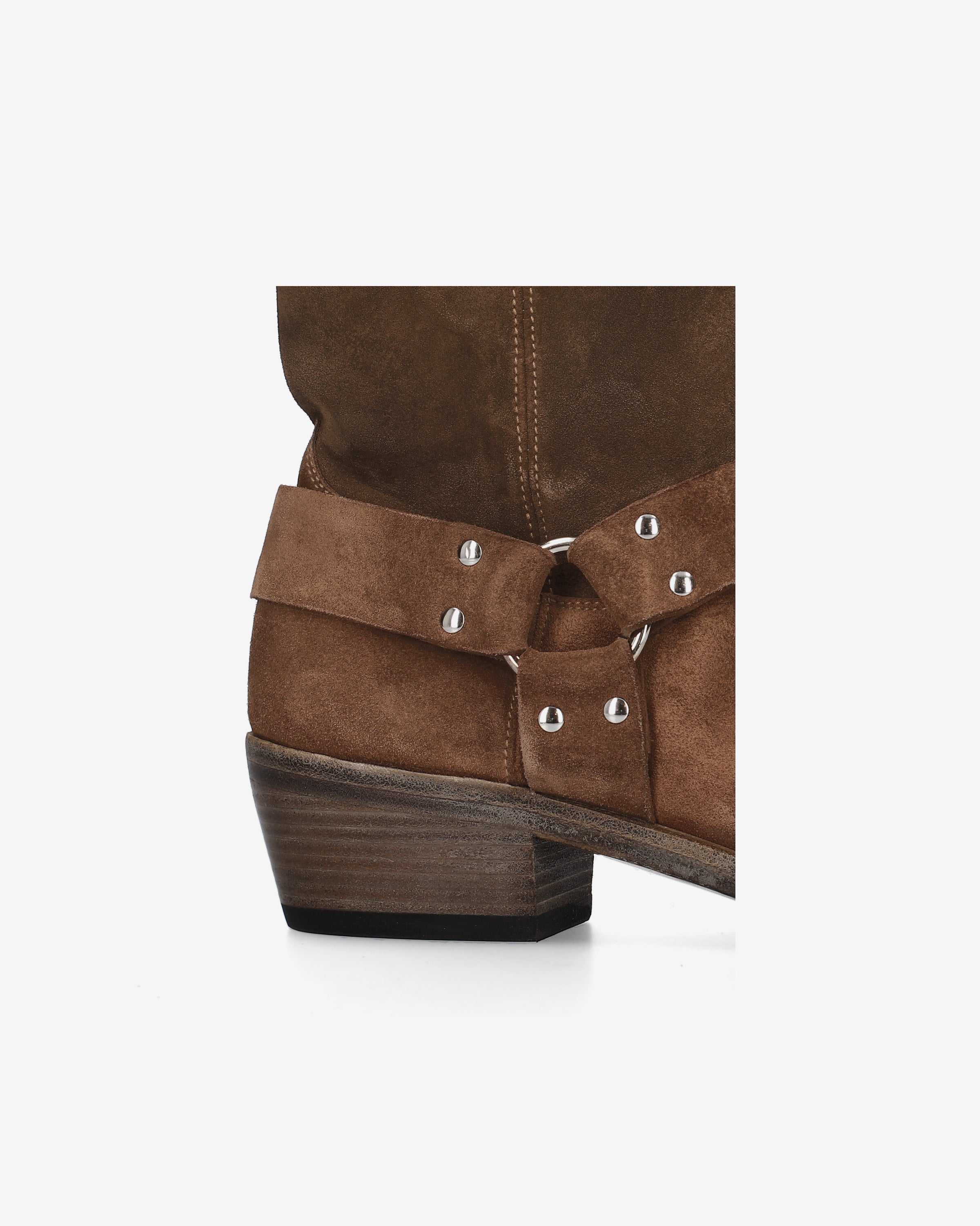 Engineer Suede Boots Cigar