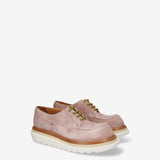 Leather lace-up shoes