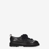 Nodik Leather Lug-Sole Derby Black - Premiata