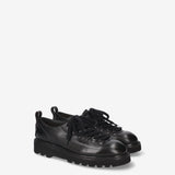 Nodik Leather Lug-Sole Derby Black - Premiata