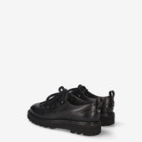 Nodik Leather Lug-Sole Derby Black - Premiata
