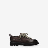 Brush Leather Mountain Derby Dark Brown - Premiata