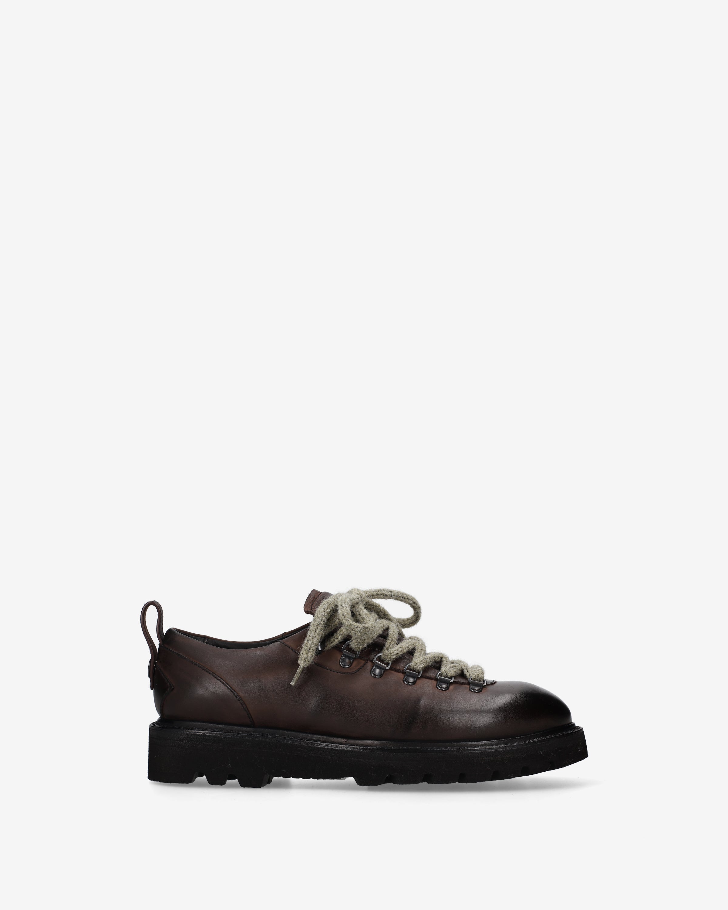 Brush Leather Mountain Derby Dark Brown - Premiata