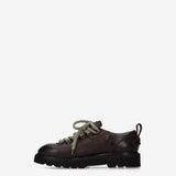 Brush Leather Mountain Derby Dark Brown - Premiata