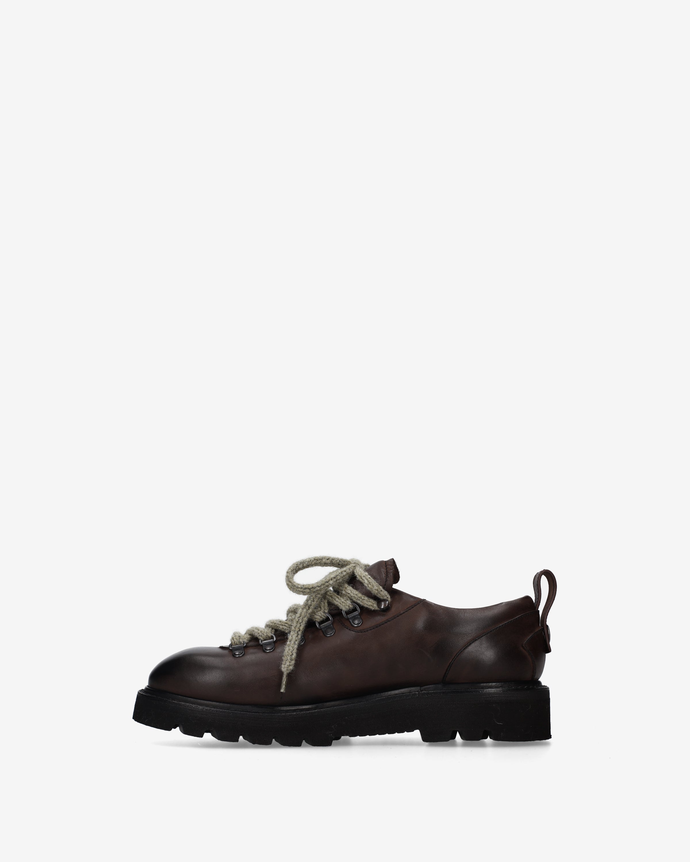 Brush Leather Mountain Derby Dark Brown - Premiata