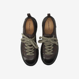 Brush Leather Mountain Derby Dark Brown - Premiata
