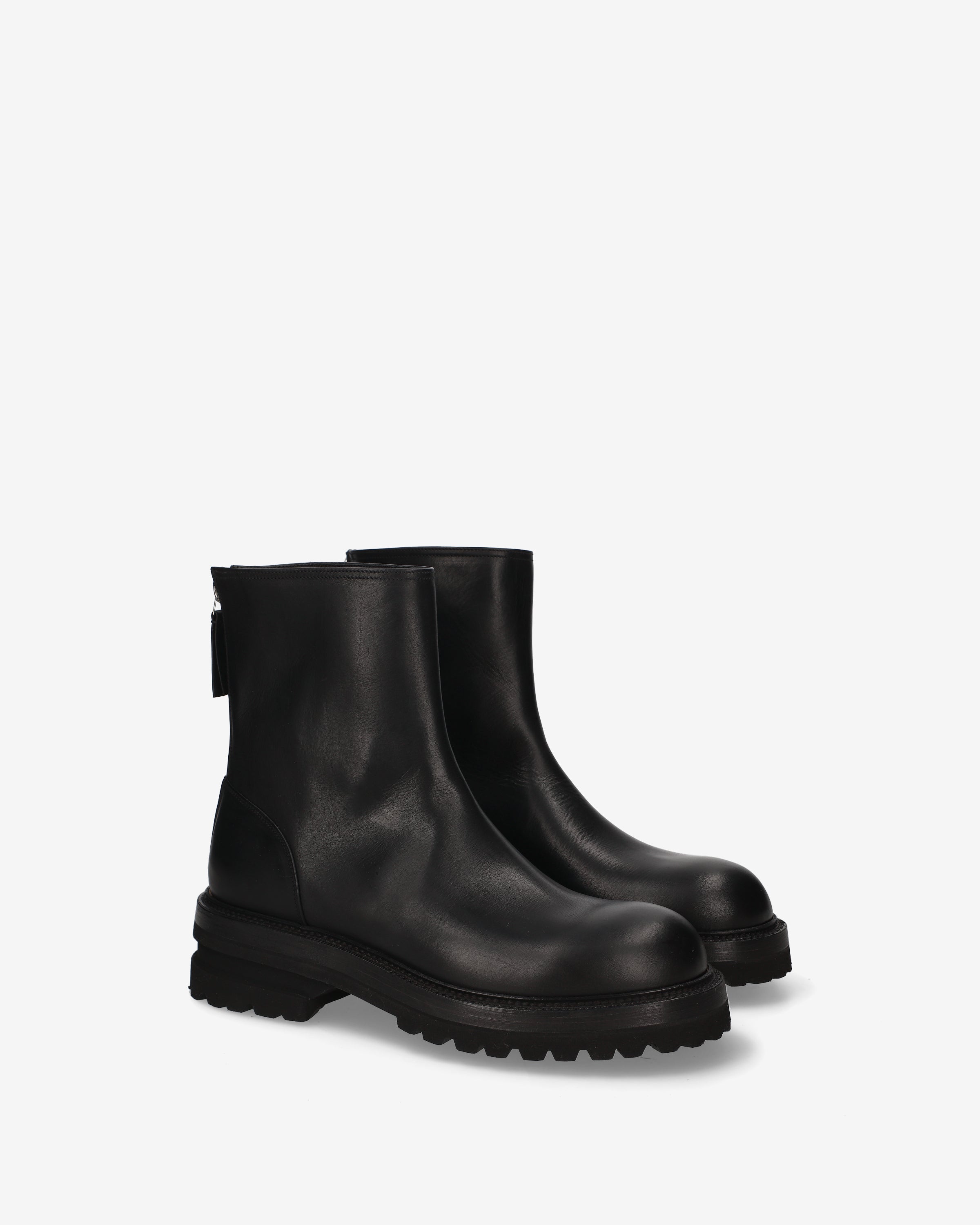 Elba Leather Combat Boot Black - Premiata