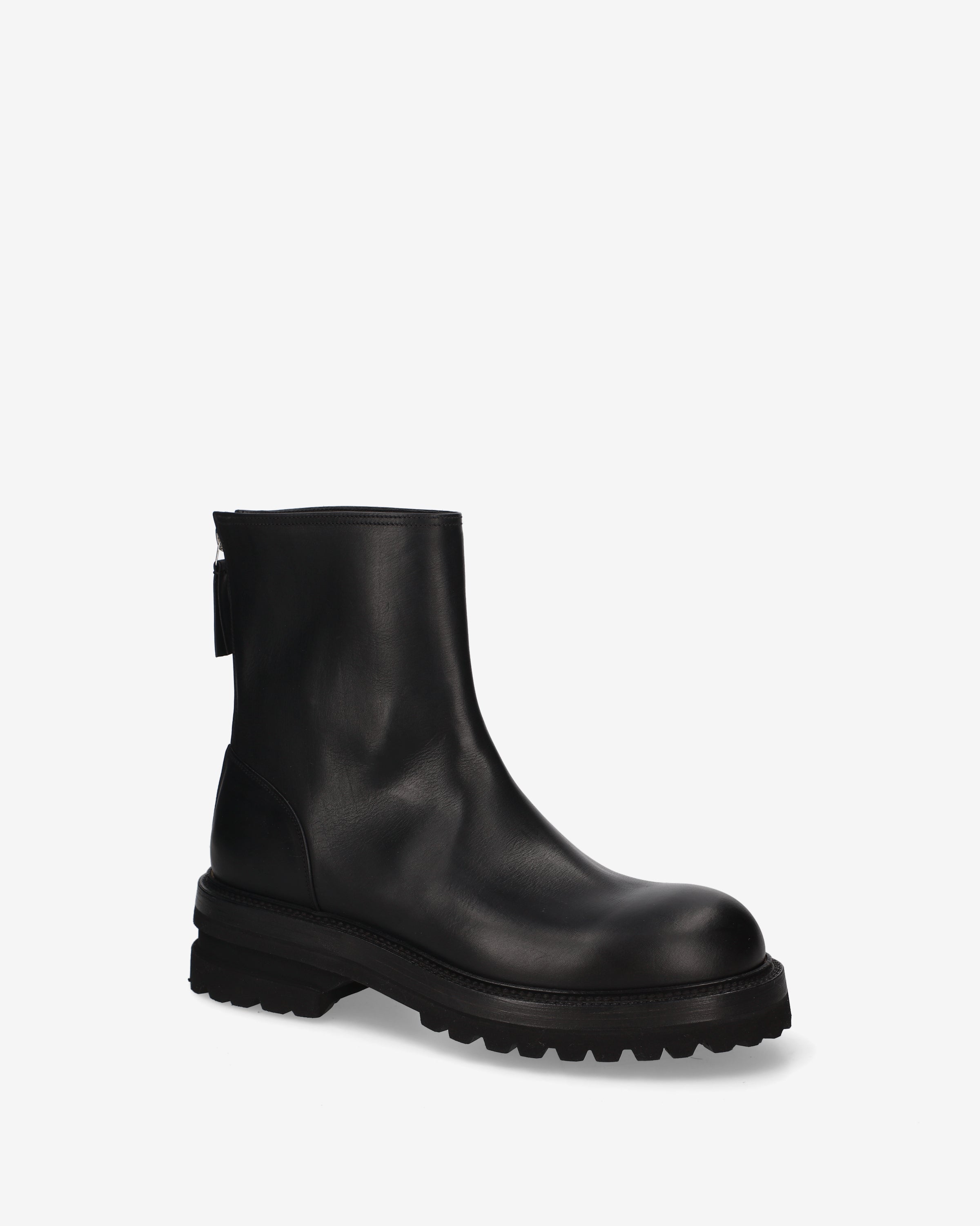 Elba Leather Combat Boot Black - Premiata