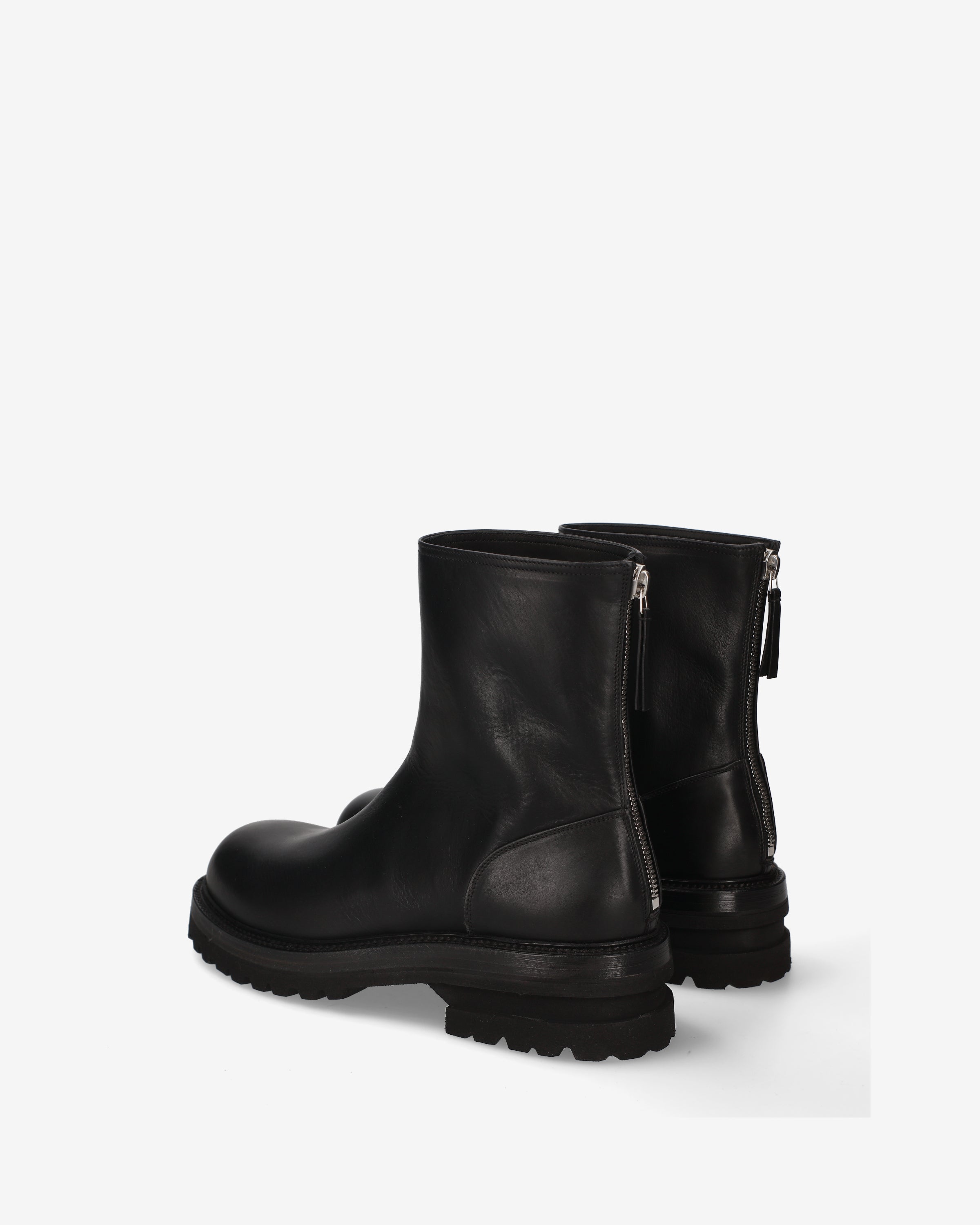 Elba Leather Combat Boot Black - Premiata