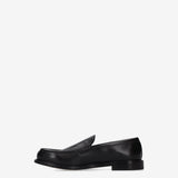 Hammered Leather Loafer Black