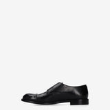 Cap-Toe Double Monk Strap Shoes Black - Premiata