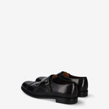 Cap-Toe Double Monk Strap Shoes Black - Premiata