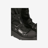 Peg Satin and Velcro Booties M6378A Ankle Boot