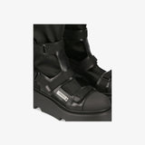 Peg Satin and Velcro Booties M6378A Ankle Boot