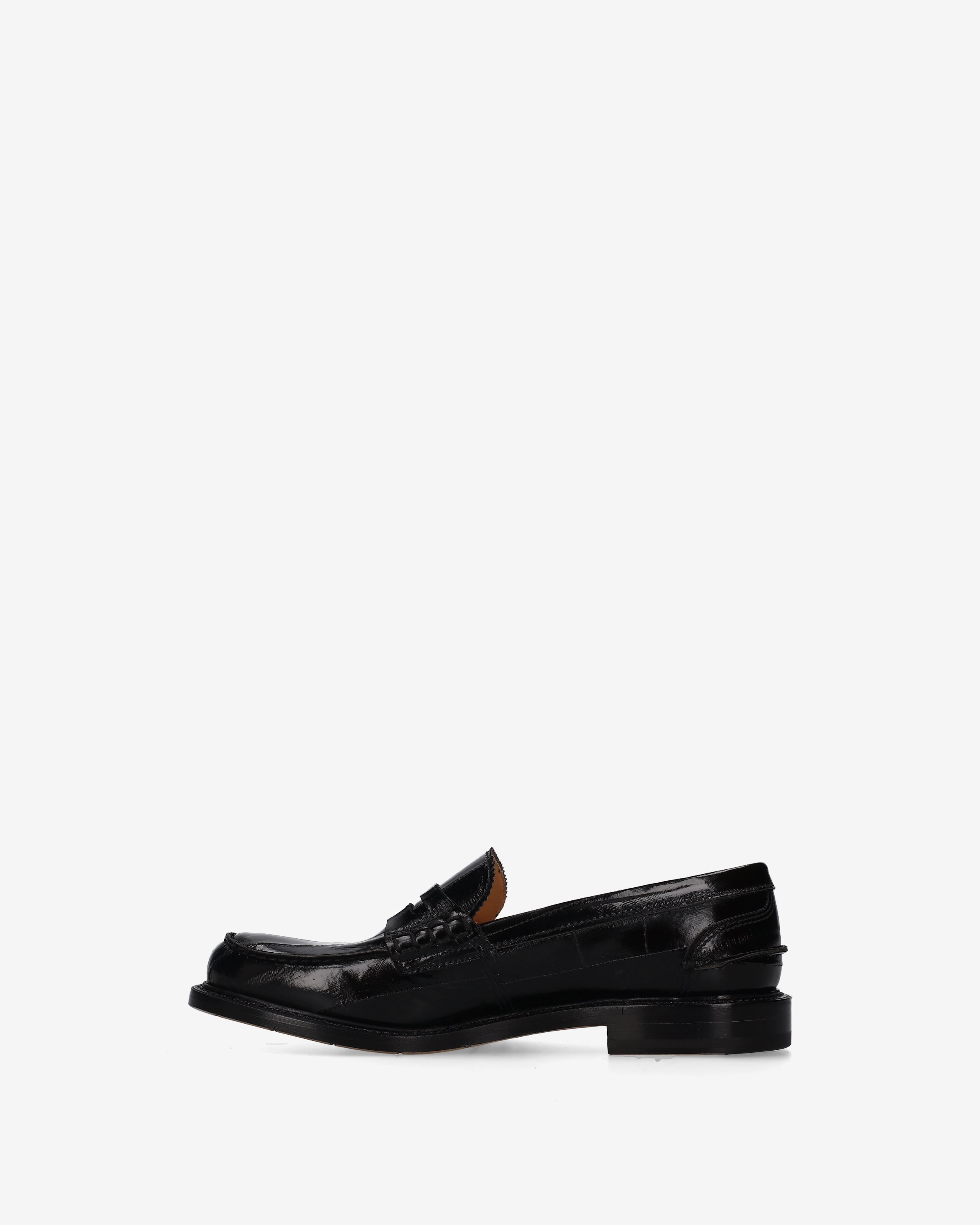 Eel Leather Penny Loafers Black - Premiata