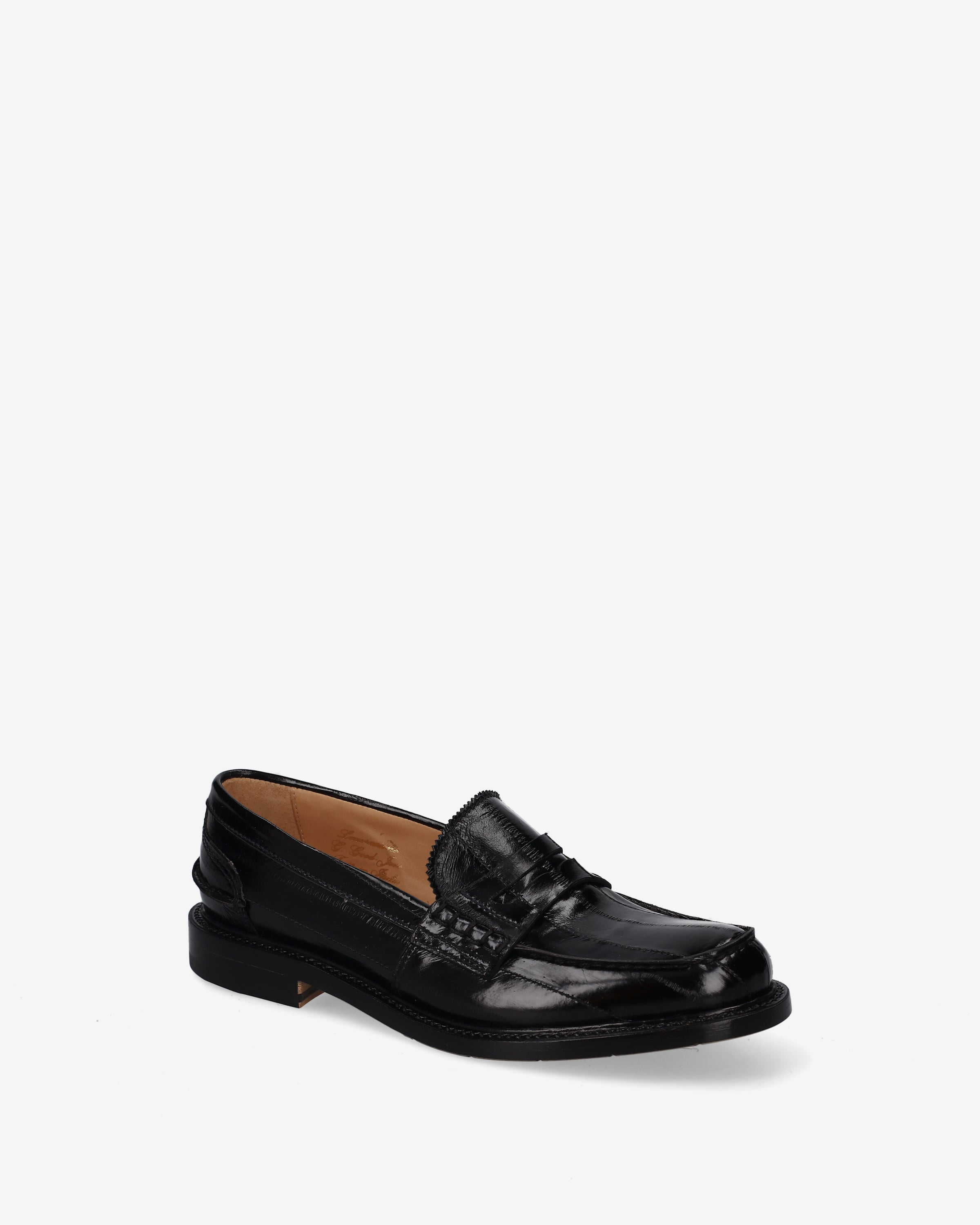 Eel Leather Penny Loafers Black - Premiata
