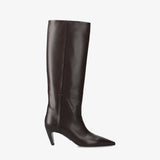 Brown Leather Boots M6804H