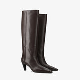 Brown Leather Boots M6804H