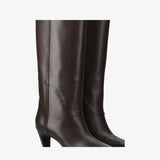Brown Leather Boots M6804H
