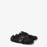 Loafer M6823A Furry Nappa Nero
