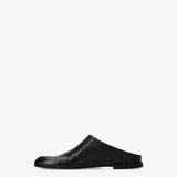 Leather clogs in smooth leather