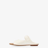 Bebè Sabot with Suede Buckle and Island Flat Heel